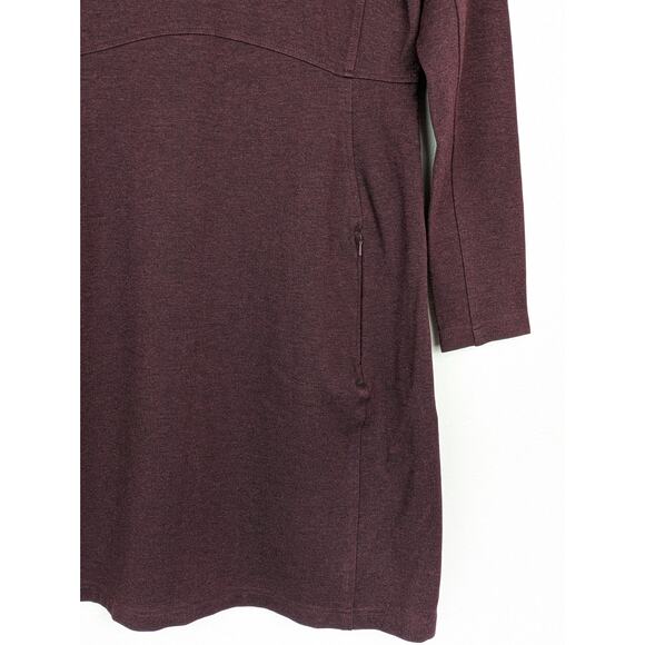 Duluth Trading Co Dress Wearwithall Ponte Knit Long Sleeve Outdoor Purple Size S - Picture 7 of 13